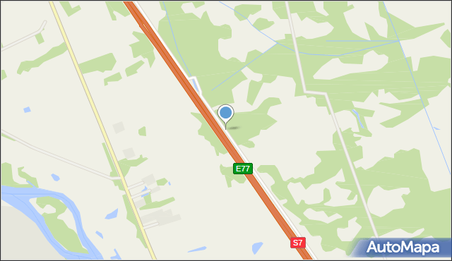 Falęcice-Wola, Falęcice-Wola, mapa Falęcice-Wola