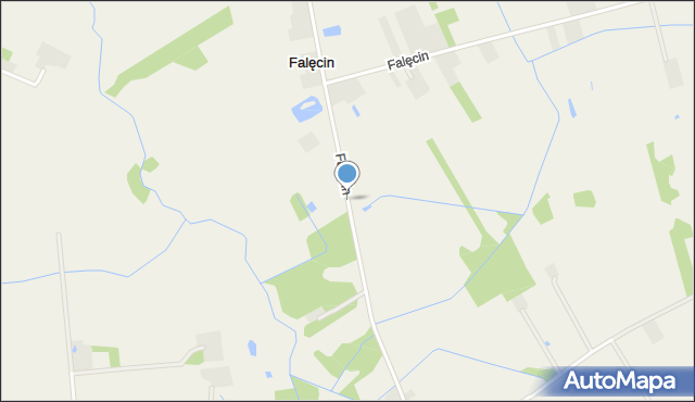 Falęcin gmina Grójec, Falęcin, mapa Falęcin gmina Grójec