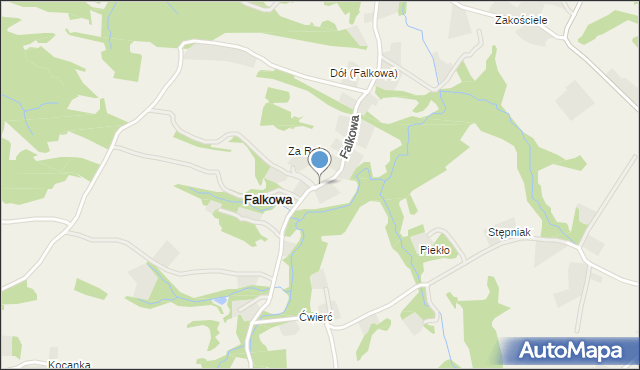 Falkowa, Falkowa, mapa Falkowa