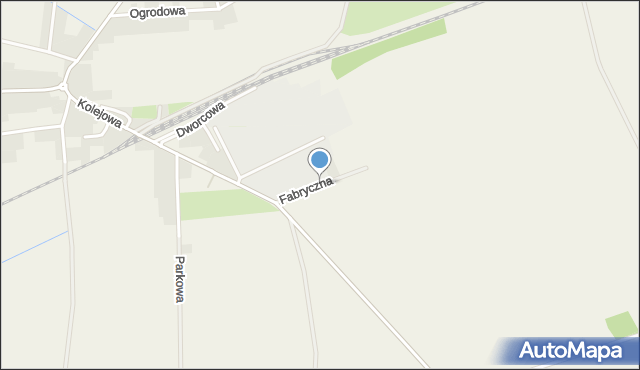 Łambinowice, Fabryczna, mapa Łambinowice