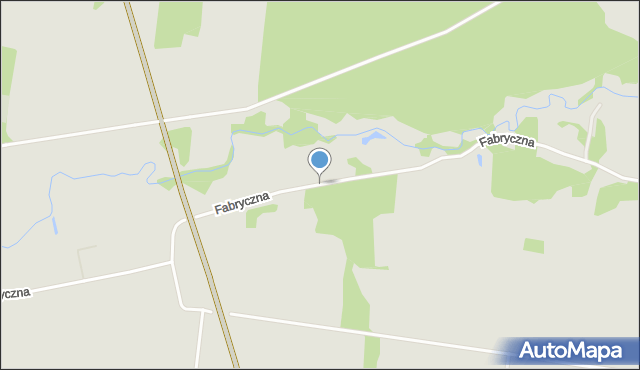 Suchowola powiat sokólski, Fabryczna, mapa Suchowola powiat sokólski