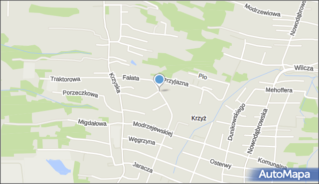 Tarnów, Fałata Juliana, mapa Tarnów