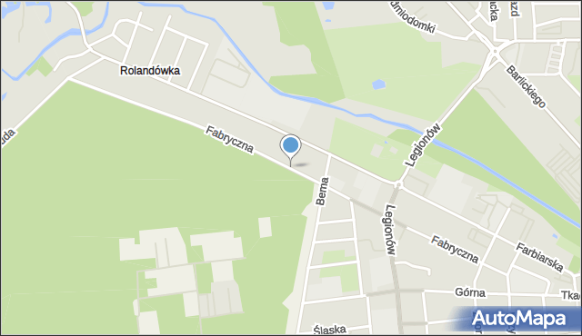 Tomaszów Mazowiecki, Fabryczna, mapa Tomaszów Mazowiecki