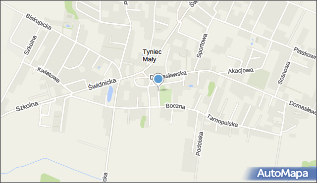 Tyniec Mały, Fatimska, mapa Tyniec Mały