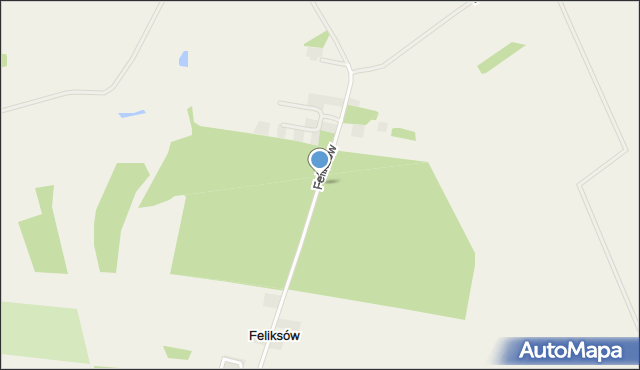 Feliksów gmina Głowno, Feliksów, mapa Feliksów gmina Głowno