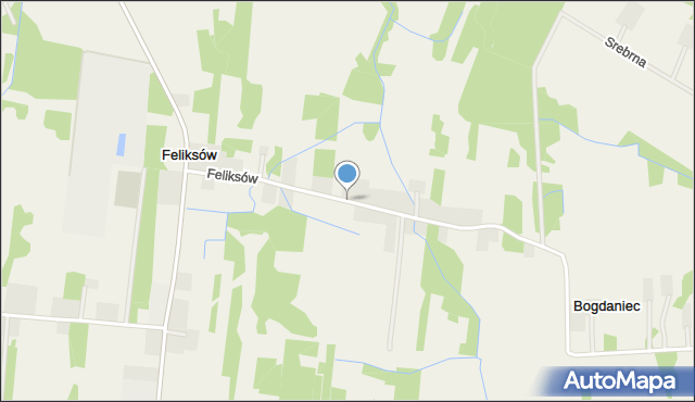 Feliksów gmina Sochaczew, Feliksów, mapa Feliksów gmina Sochaczew