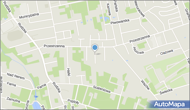 Łódź, Feliksy, mapa Łodzi