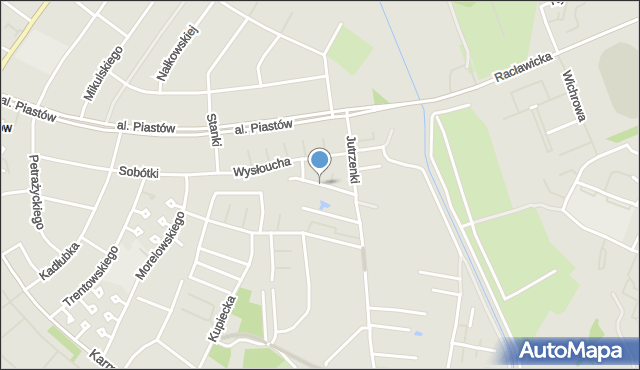 Wrocław, Feichta Hieronima, ks., mapa Wrocławia