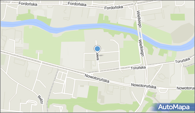 Bydgoszcz, Filmowa, mapa Bydgoszczy