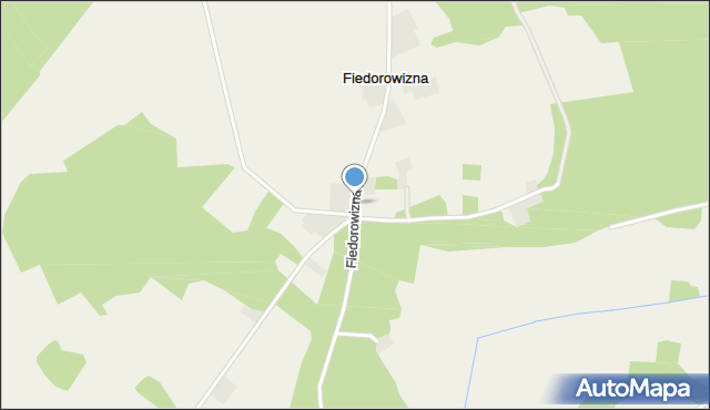 Fiedorowizna, Fiedorowizna, mapa Fiedorowizna