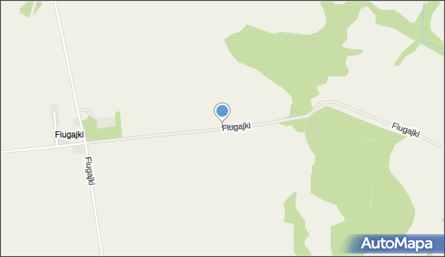 Fiugajki gmina Dąbrówno, Fiugajki, mapa Fiugajki gmina Dąbrówno