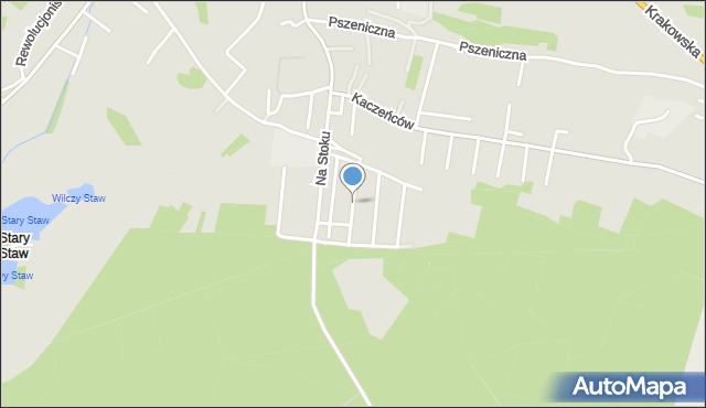 Jaworzno, Fiołkowa, mapa Jaworzno
