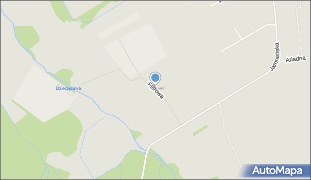 Koszalin, Filtrowa, mapa Koszalina