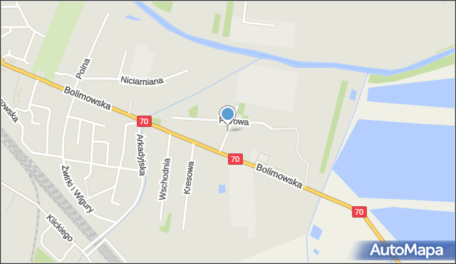 Łowicz, Filtrowa, mapa Łowicza