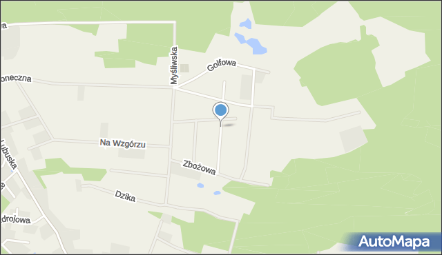Przytok gmina Zabór, Fiołkowa, mapa Przytok gmina Zabór