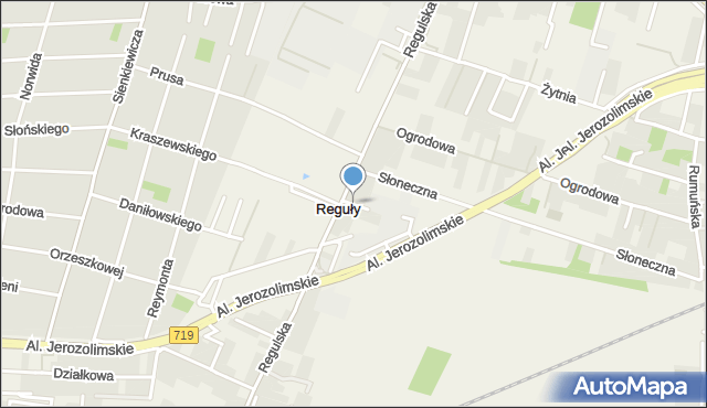 Reguły, Firmowa, mapa Reguły