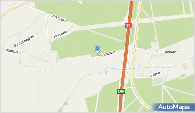 Rudno gmina Nowa Sól, Firmowa, mapa Rudno gmina Nowa Sól