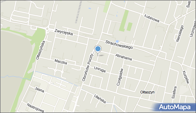 Wrocław, Filipowicza Juliana, gen., mapa Wrocławia