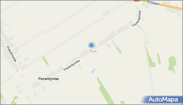 Florentynów gmina Kodrąb, Florentynów, mapa Florentynów gmina Kodrąb