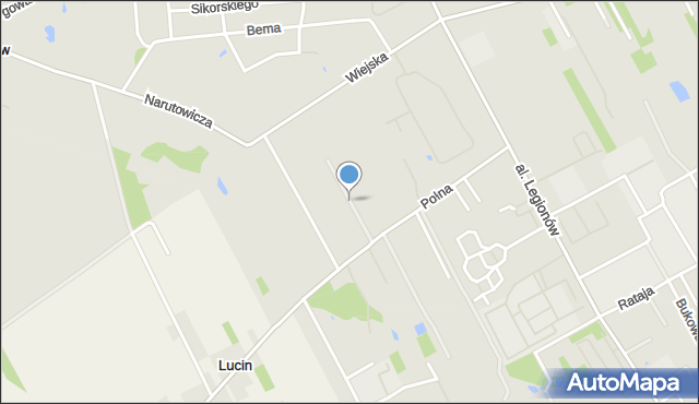 Garwolin, Floriańczyka-Wira Jana, mapa Garwolin