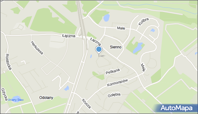 Szczecin, Flaminga, mapa Szczecina