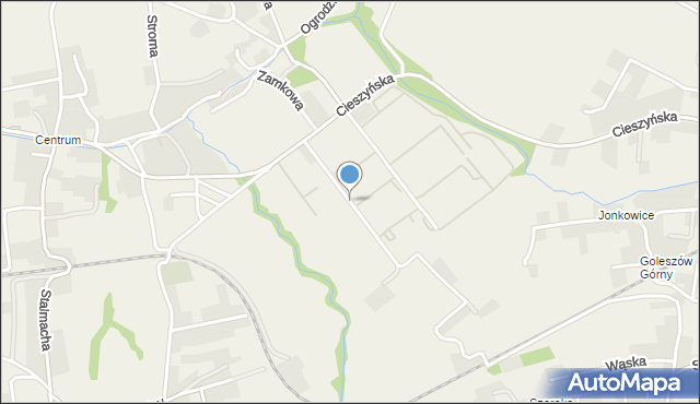 Bażanowice, Folwarczna, mapa Bażanowice