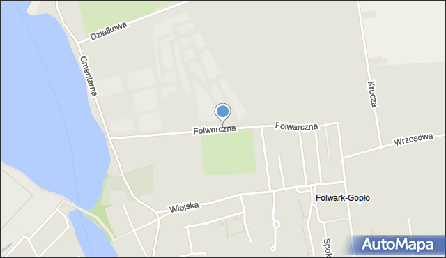 Kruszwica, Folwarczna, mapa Kruszwica