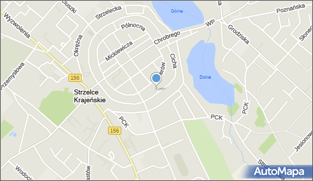 Strzelce Krajeńskie, Forteczna-Wschodnia, mapa Strzelce Krajeńskie