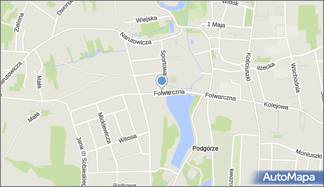 Szydłowiec, Folwarczna, mapa Szydłowiec