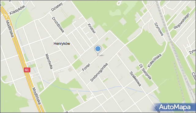 Warszawa, Fortel, mapa Warszawy