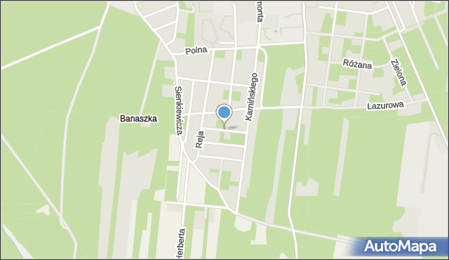 Białobrzegi, Fredry Aleksandra, mapa Białobrzegi
