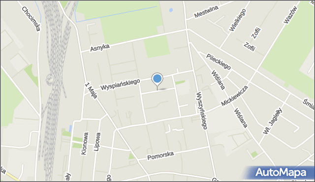 Białogard, Frycza-Modrzewskiego Andrzeja, mapa Białogard