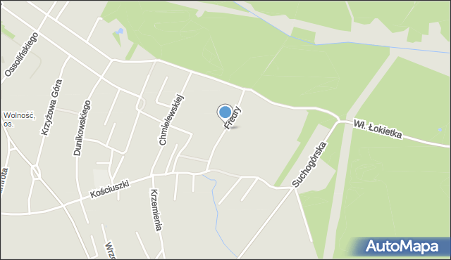 Bytom, Fredry Aleksandra, mapa Bytomia