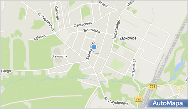 Dąbrowa Górnicza, Fredry Aleksandra, mapa Dąbrowa Górnicza