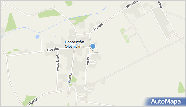 Dobroszów Oleśnicki, Francuska, mapa Dobroszów Oleśnicki