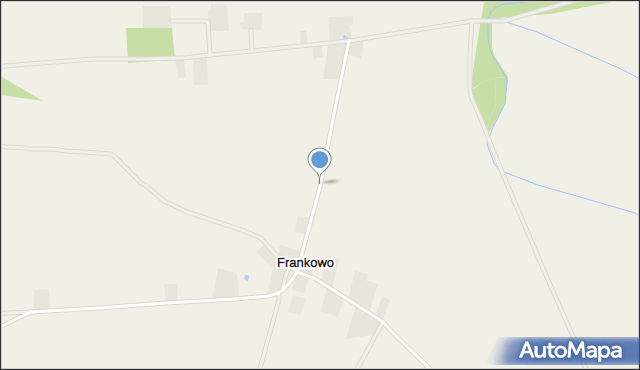 Frankowo gmina Osieczna, Frankowo, mapa Frankowo gmina Osieczna