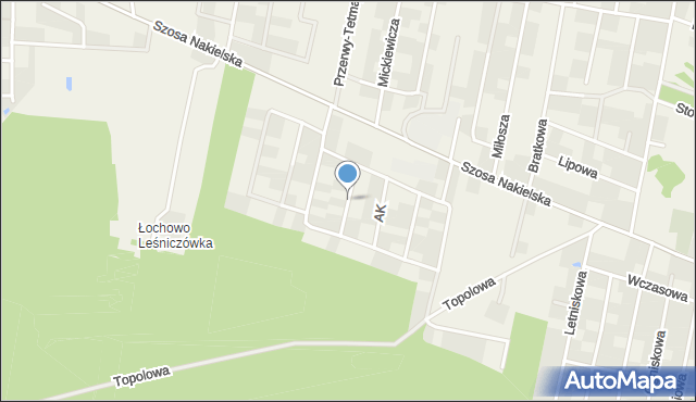 Łochowo, Frelichowskiego Józefa, mapa Łochowo