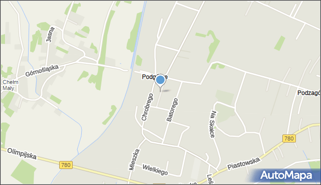 Chełmek powiat oświęcimski, Galla Anonima, mapa Chełmek powiat oświęcimski