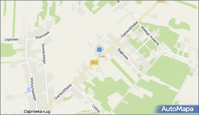 Dąbrówka-Ług, Garwolińska, mapa Dąbrówka-Ług