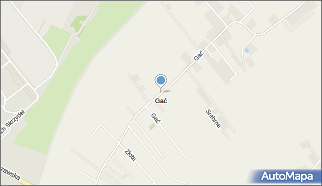 Gać gmina Grudziądz, Gać, mapa Gać gmina Grudziądz