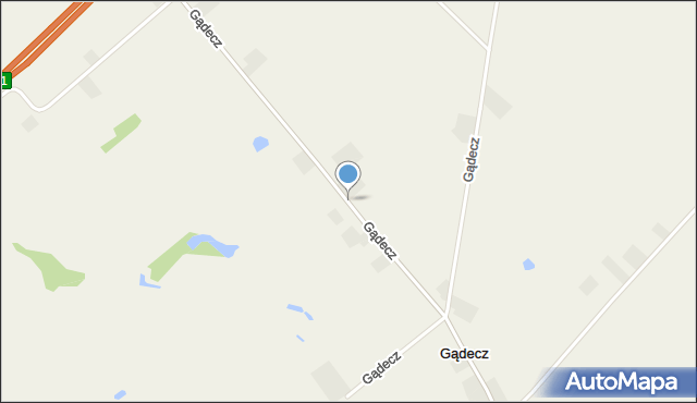 Gądecz, Gądecz, mapa Gądecz