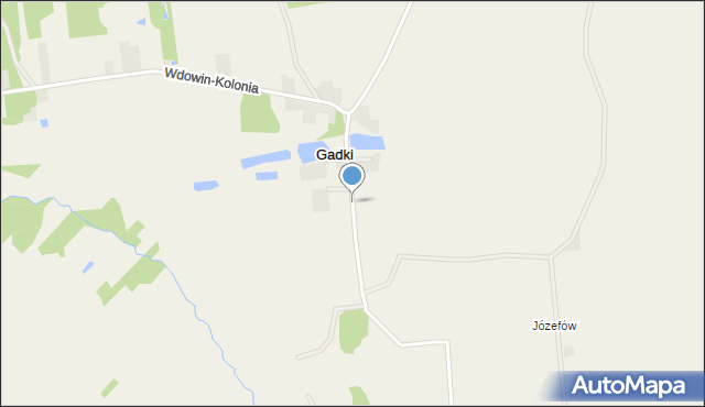 Gadki, Gadki, mapa Gadki