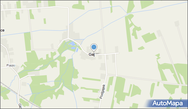 Gaj gmina Przysucha, Gaj, mapa Gaj gmina Przysucha