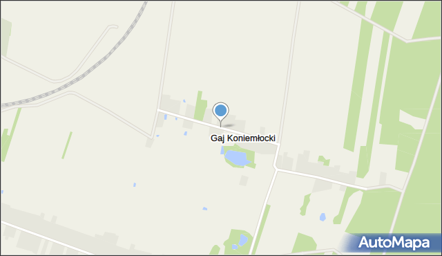 Gaj Koniemłocki, Gaj Koniemłocki, mapa Gaj Koniemłocki