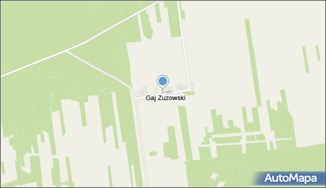 Gaj Zuzowski, Gaj Zuzowski, mapa Gaj Zuzowski