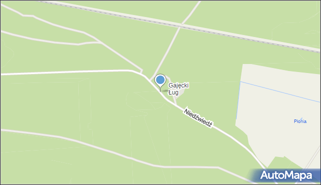 Gajęcki Ług, Gajęcki Ług, mapa Gajęcki Ług