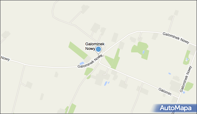Galominek Nowy, Galominek Nowy, mapa Galominek Nowy