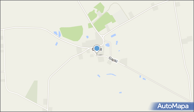 Gąski gmina Gniewkowo, Gąski, mapa Gąski gmina Gniewkowo
