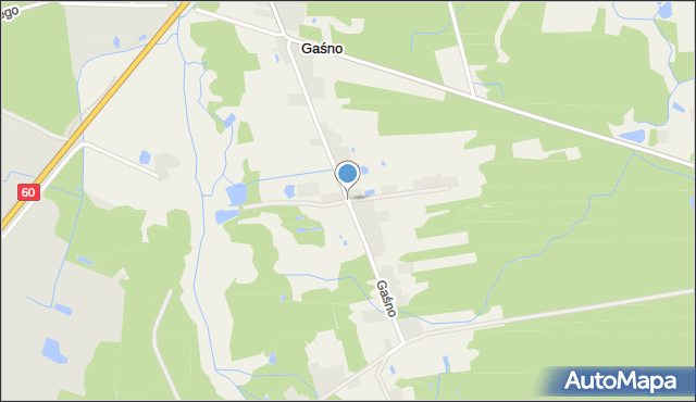 Gaśno, Gaśno, mapa Gaśno