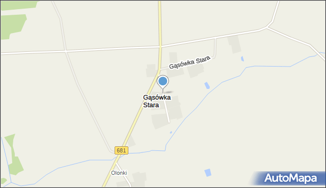 Gąsówka Stara, Gąsówka Stara, mapa Gąsówka Stara